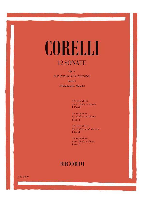 12 Sonate Per Violino E Basso Op. V